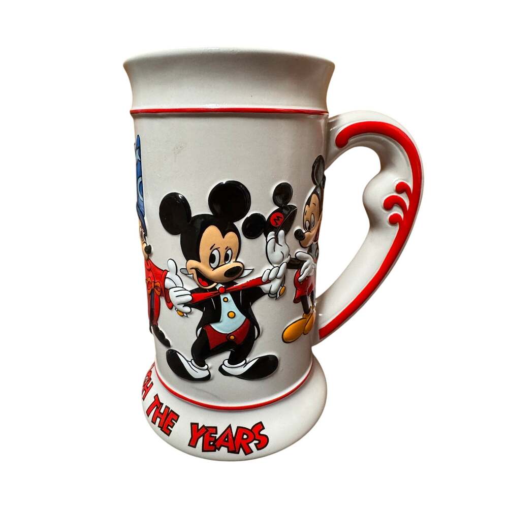 Disney Mickey Mouse “Mickey Through the Years” Ceramic Stein Mug